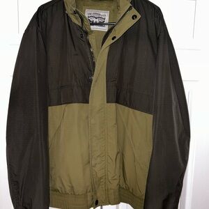Levi's Men's Olive and Black Windbreaker with Hood